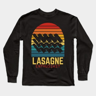 Retro Lasagne Long Sleeve T-Shirt
